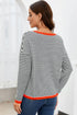 'Jolene' Striped Drop Shoulder T-Shirt - Celes Fashion